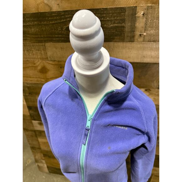 Columbia - Purple - Fleece Zip Up Jacket- Kids Size Medium - Picture 7 of 8